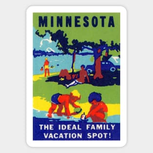 1940 Minnesota, Ideal Vacation Spot Sticker